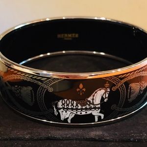 Hermes Horse Enamel Bangle